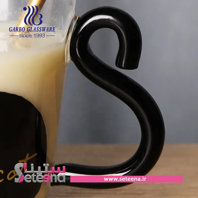 لیوان شیشهای گربه کد M10045