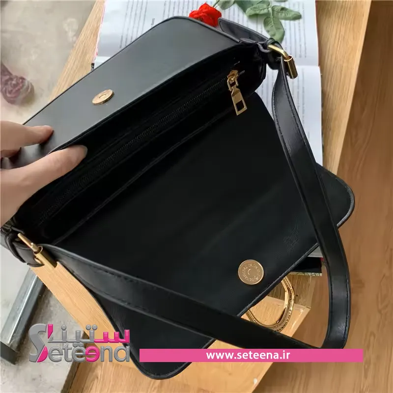 کیف دوشی مشکی زنانه کد B10004TV