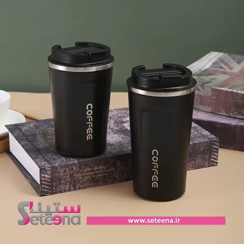 تراول ماگ قیفی با قاشق کد f10020