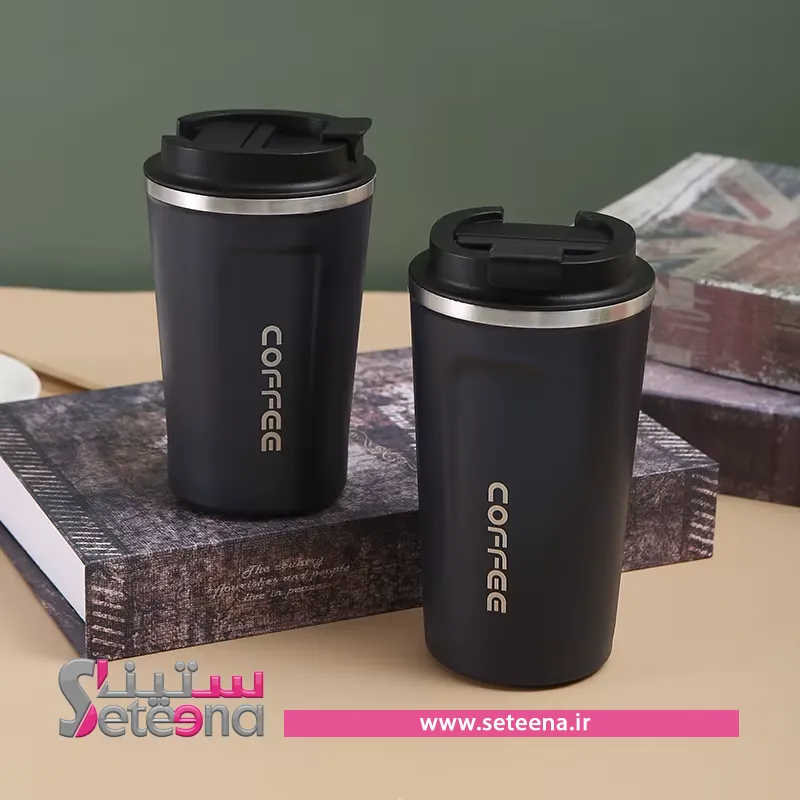 تراول ماگ قیفی با قاشق کد f10020