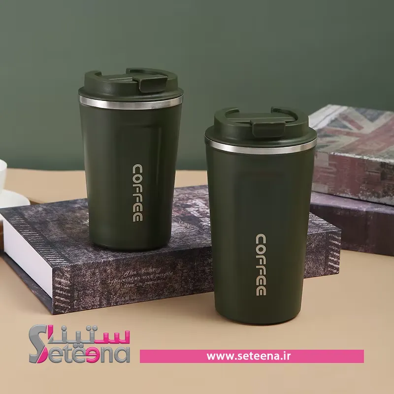 تراول ماگ قیفی با قاشق کد f10020