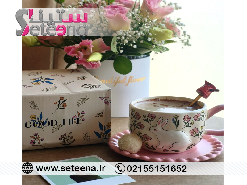 ویدئو آنباکس ماگ خرگوش و گل برجسته 